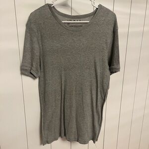 The Rail Gray Ribbed Tee size L